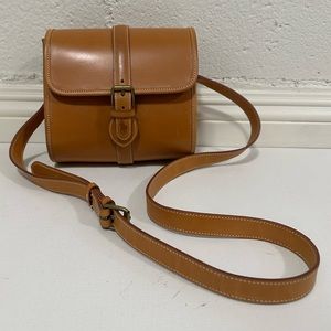 Vintage Ralph Lauren Leather Saddle Crossbody Bag
